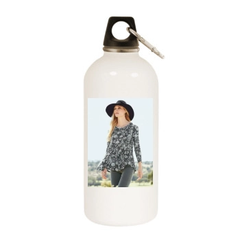 Fabiana Semprebom White Water Bottle With Carabiner