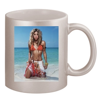 Shakira 11oz Metallic Silver Mug