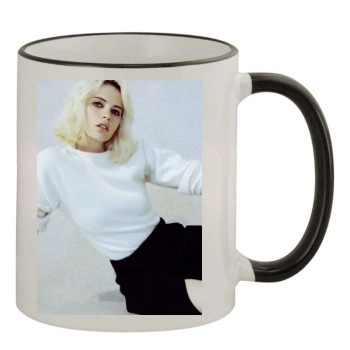 Felicity Jones 11oz Colored Rim & Handle Mug