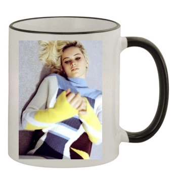 Felicity Jones 11oz Colored Rim & Handle Mug