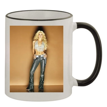 Shakira 11oz Colored Rim & Handle Mug