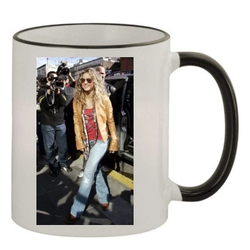 Shakira 11oz Colored Rim & Handle Mug