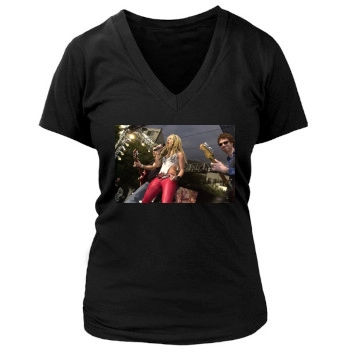 Shakira Women's Deep V-Neck TShirt