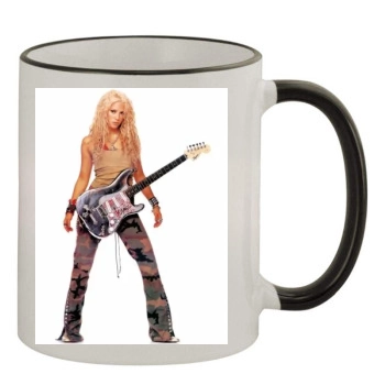 Shakira 11oz Colored Rim & Handle Mug