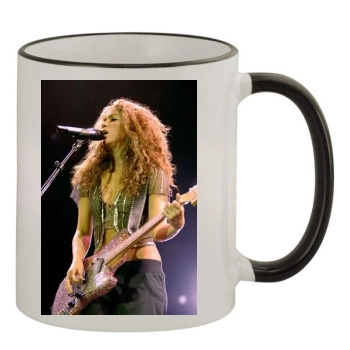 Shakira 11oz Colored Rim & Handle Mug
