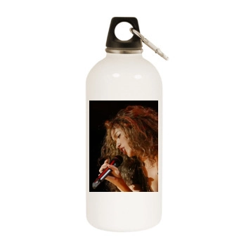 Shakira White Water Bottle With Carabiner