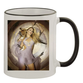 Shakira 11oz Colored Rim & Handle Mug