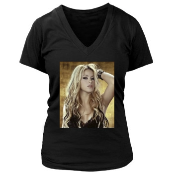 Shakira Women's Deep V-Neck TShirt