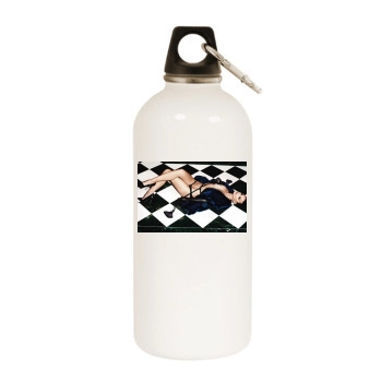 Emily Ratajkowski White Water Bottle With Carabiner