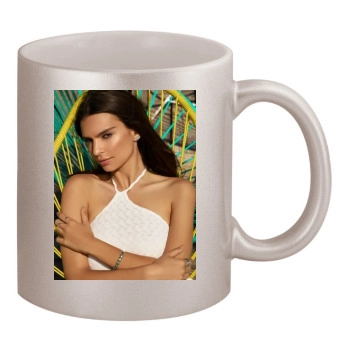 Emily Ratajkowski 11oz Metallic Silver Mug