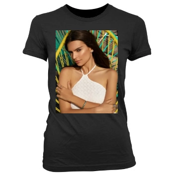 Emily Ratajkowski Women's Junior Cut Crewneck T-Shirt