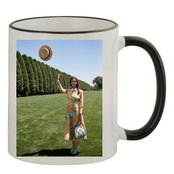 Emily Ratajkowski 11oz Colored Rim & Handle Mug