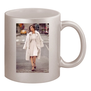 Emily Ratajkowski 11oz Metallic Silver Mug