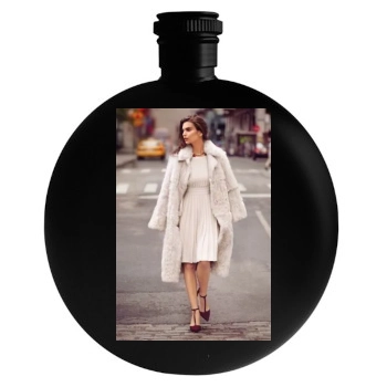 Emily Ratajkowski Round Flask