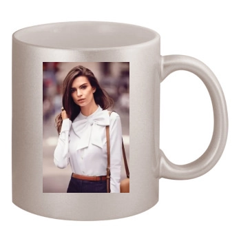 Emily Ratajkowski 11oz Metallic Silver Mug