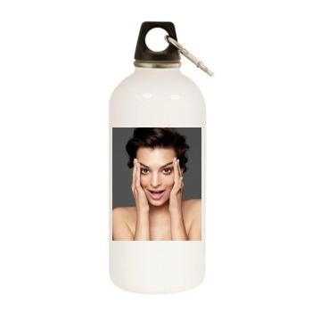 Emily Ratajkowski White Water Bottle With Carabiner