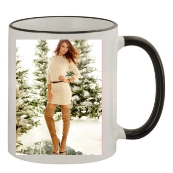 Emily Ratajkowski 11oz Colored Rim & Handle Mug