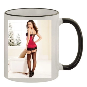 Emily Ratajkowski 11oz Colored Rim & Handle Mug