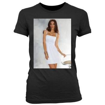 Emily Ratajkowski Women's Junior Cut Crewneck T-Shirt