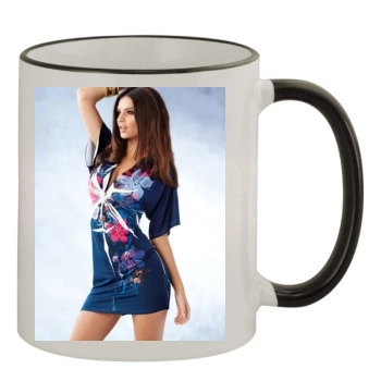 Emily Ratajkowski 11oz Colored Rim & Handle Mug