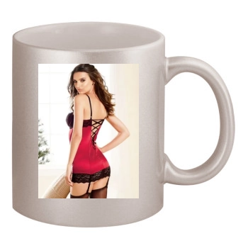 Emily Ratajkowski 11oz Metallic Silver Mug