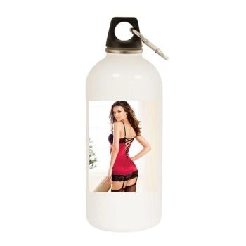 Emily Ratajkowski White Water Bottle With Carabiner