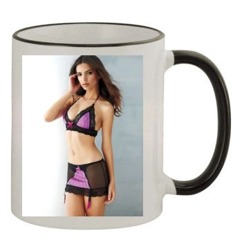 Emily Ratajkowski 11oz Colored Rim & Handle Mug