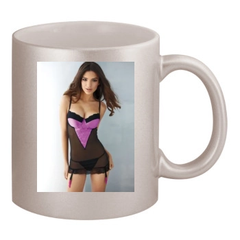 Emily Ratajkowski 11oz Metallic Silver Mug