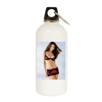 Emily Ratajkowski White Water Bottle With Carabiner