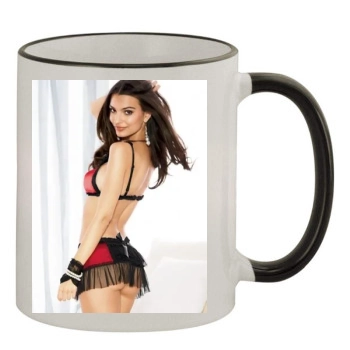 Emily Ratajkowski 11oz Colored Rim & Handle Mug