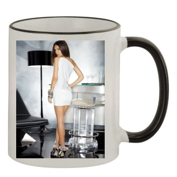 Emily Ratajkowski 11oz Colored Rim & Handle Mug