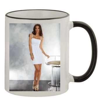 Emily Ratajkowski 11oz Colored Rim & Handle Mug