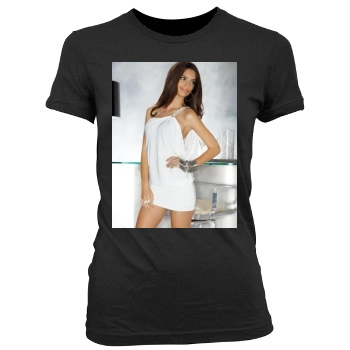 Emily Ratajkowski Women's Junior Cut Crewneck T-Shirt