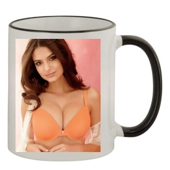 Emily Ratajkowski 11oz Colored Rim & Handle Mug