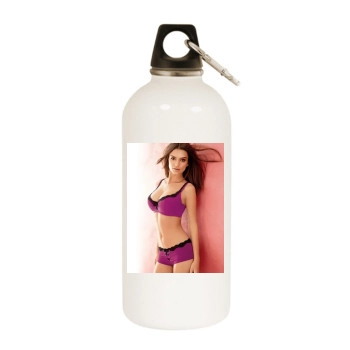 Emily Ratajkowski White Water Bottle With Carabiner