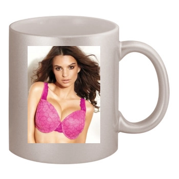 Emily Ratajkowski 11oz Metallic Silver Mug