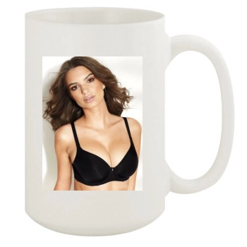 Emily Ratajkowski 15oz White Mug