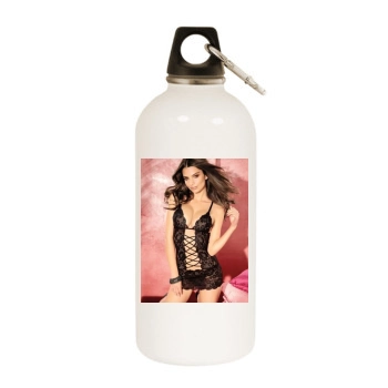 Emily Ratajkowski White Water Bottle With Carabiner