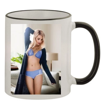 Emma Roberts 11oz Colored Rim & Handle Mug