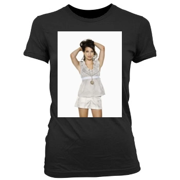 Emma Roberts Women's Junior Cut Crewneck T-Shirt