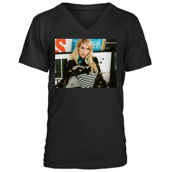 Emma Roberts Men's V-Neck T-Shirt