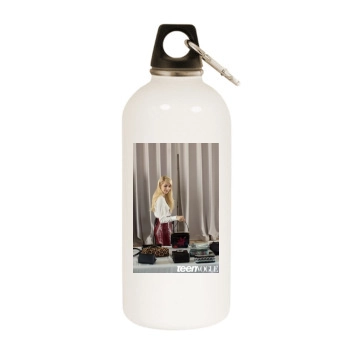 Emma Roberts White Water Bottle With Carabiner