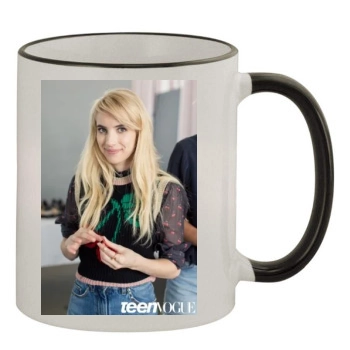 Emma Roberts 11oz Colored Rim & Handle Mug