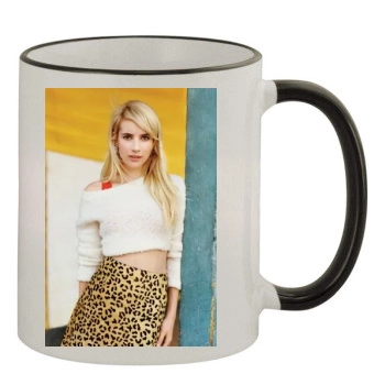 Emma Roberts 11oz Colored Rim & Handle Mug