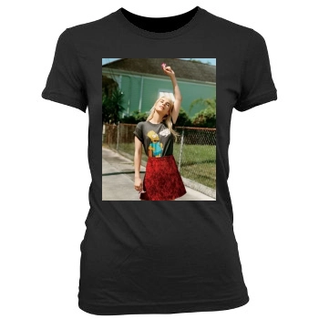 Emma Roberts Women's Junior Cut Crewneck T-Shirt