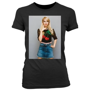 Emma Roberts Women's Junior Cut Crewneck T-Shirt