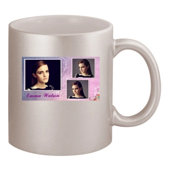 Emma Watson 11oz Metallic Silver Mug