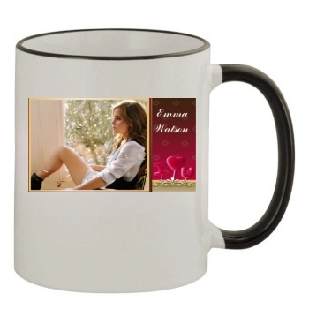 Emma Watson 11oz Colored Rim & Handle Mug