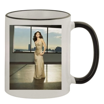 Emmy Rossum 11oz Colored Rim & Handle Mug