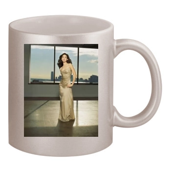 Emmy Rossum 11oz Metallic Silver Mug